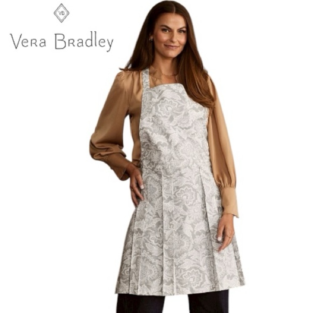 NWT Vera Bradley Apron in Java Gray & White